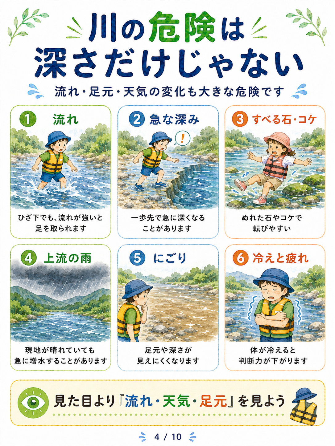 川の危険は深さだけじゃない
