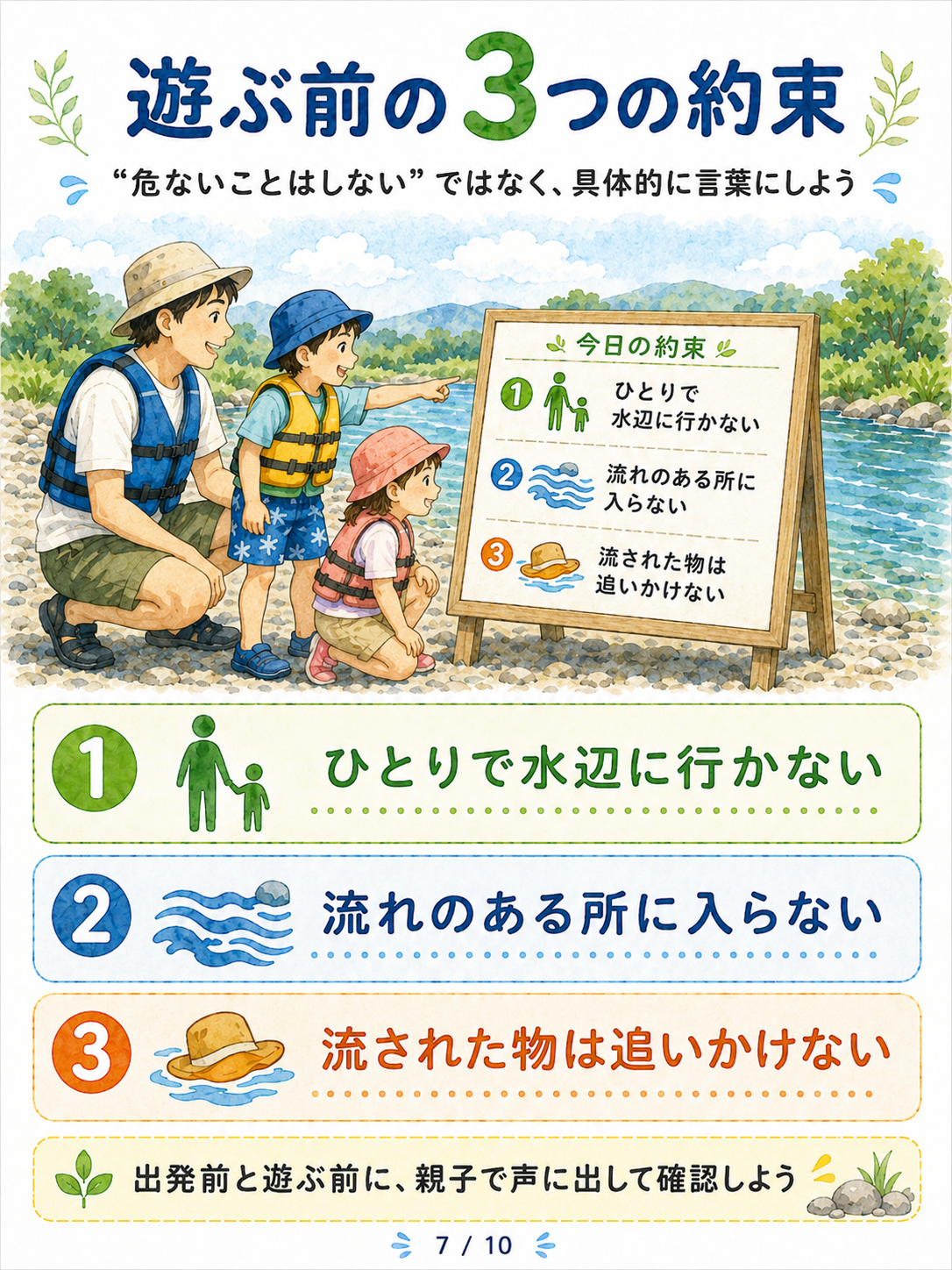 遊ぶ前の3つの約束